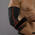 thumbnail image 3 of HEVIRGO 1Pc Support de Coude Support Élastique en Nylon Respirant Réglable Soutien de Coude Souple pour les Sports, 3 of 10