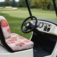 thumbnail image 6 of Pzuqiu Strawberries Golf Car Cushion Cover and Backrest Cover Breathable, Fit for Vehicle Golf Cart Suitable for Club Car Precedent Most 2-Seater Carts, 6 of 10