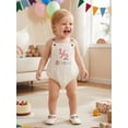 thumbnail image 5 of BemeyourBBs Half Way to One Clothes Baby Boy Girl 1/2 Half Birthday Outfit 1st Birthday Clothes Summer Romper 1/2 Embroidery Sleeveless Bodysuit Jumpsuit Playsuit, 5 of 9