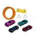 thumbnail image 3 of Pista de carreras flexible para coches de carreras de 4,5 m con ventosa, portátil y multifuncional, con 4 minicoches de fundición a presión, juguete, 3 of 8