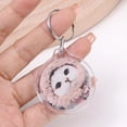 thumbnail image 4 of LLavero de acrílico en blanco para mujer, colgante de imagen transparente en blanco, marco de fotos transparente, borlas a presión, foto de inserción personalizada, 1/5 piezas, 4 of 4