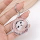 thumbnail image 4 of LLavero de acrílico en blanco para mujer, colgante de imagen transparente en blanco, marco de fotos transparente, borlas a presión, foto de inserción personalizada, 1/5 piezas, 4 of 4