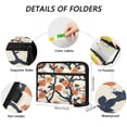 thumbnail image 3 of Organ Folder 14.2 x 0.8 x 10.6 Inches 13 Separate Pockets A4 Size Documents Folder A Sort Storage File Manager For The Home Office Colorful Flower Cartoon1, 3 of 7