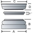 thumbnail image 6 of Ekena Millwork 12"W x 12'H Premium Square Non-Tapered Double Raised Panel PVC Endura-Craft Column Wrap Kit, Tuscan Capital & Base, 6 of 6