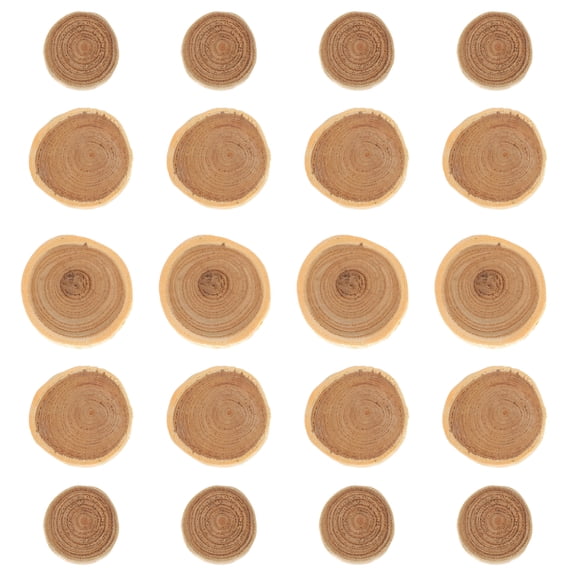TAILTOSS Wood Crafts Log Piece Handicraft for Wedding Ornaments 50Pcs