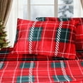 thumbnail image 3 of Gogreen Flannel Sheet Set Christmas Printed 4PC Deep Pocket Queen Sheet Set Fit 16", Breathable Super Soft Queen Size Sheet Set, Luxury Hotel Style Home Decor Queen Bed Sheet Set, Gift for Women, Men, 3 of 10