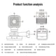 thumbnail image 5 of WiFi Action Camera, 1080P HD Mini Portable Sports Camera, 5 of 5