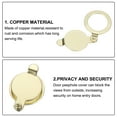 thumbnail image 4 of Uxcell 5/8" Peephole Cover,Copper Privacy Door Viewer Cover for Home Apartment Hotel,Imitation Gold 2pcs, 4 of 6