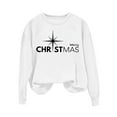 thumbnail image 5 of Merry Christmas Sweatshirts for Women Holiday Sweater Graphic Oversize Crew Neck Long Sleeve Pullover, 5 of 5