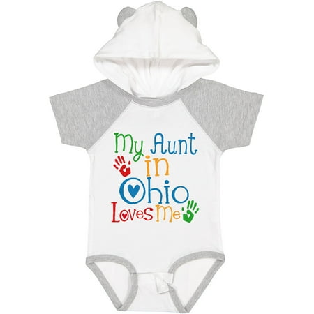 

Inktastic My Aunt in Ohio Loves Me Gift Baby Boy or Baby Girl Bodysuit