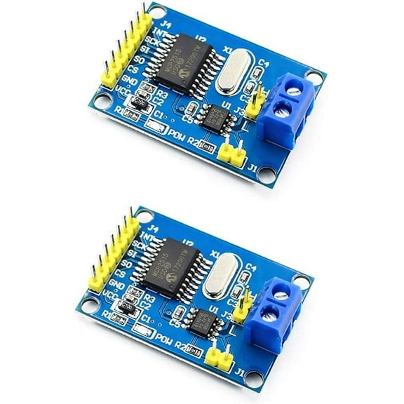 Treedix 2pcs MCP2515 TJA1050 Receiver SPI Protocol Program Routine CAN Bus Module