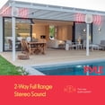 thumbnail image 7 of PYLE PDWR64BTW - Waterproof & Bluetooth 6.5'' Indoor / Outdoor Speaker System, 800 Watt, White, 7 of 7