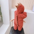 thumbnail image 3 of LSLJS Cache-Couche pour Bébé une Pièce pour Nourrisson, Barboteuse à Capuche pour Enfants, Vêtement d'Extérieur, Veste pour Tout-Petit, Pyjama pour Bébé ( 9-12 Mois, Brun ), 3 of 7