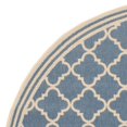 thumbnail image 5 of SAFAVIEH Beach House Richard Geometric Indoor/Outdoor Area Rug, Blue/Creme, 6'7" x 6'7" Round, 5 of 7