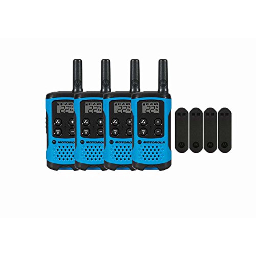 Motorola T100 Two-Way Radios / Walkie Talkies 4-PACK - Walmart.com