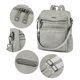 thumbnail image 5 of Mochila CLUCI para mujer, de piel, para viajes, a la moda, tamaño grande, 5 of 8