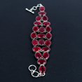 thumbnail image 2 of Red Emerald Gemstone 925 Sterling Silver Jewelry Chain Bracelet For Men And Women Jewelry Gift For Her/Him, 2 of 4