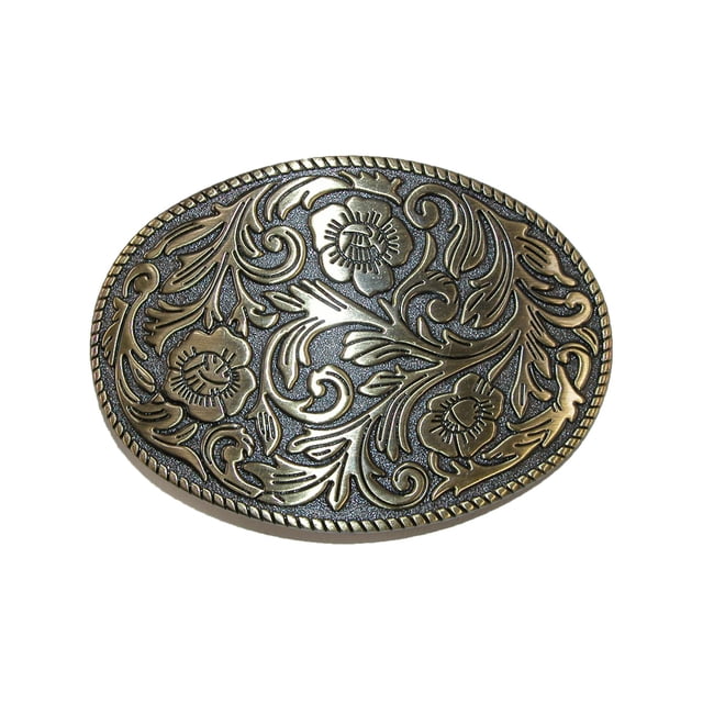CTM® Floral Print Belt Buckle