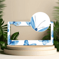thumbnail image 2 of 1 Pcs Blue Butterflies License Plate Frame, License Plate Cover for Car Decorative Parts, Aluminum License Plate Bracket Holder Rust-Proof Weather-Proof for US Standard Car, 2 of 9