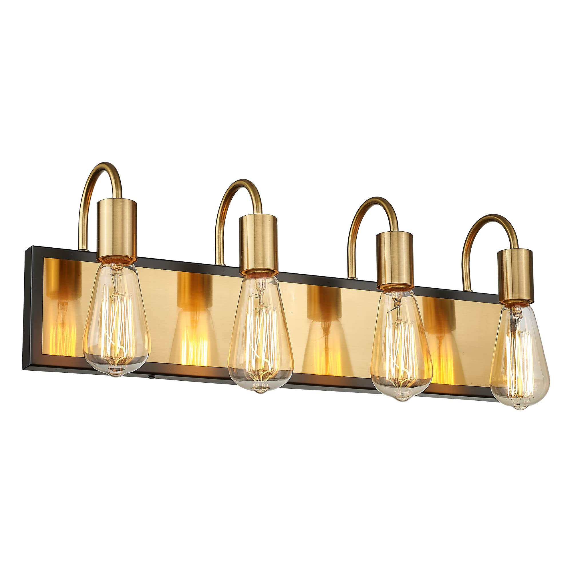 4Light Gold Vanity Light Fixture Modern Bathroom Vanity Light Indoor