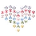 thumbnail image 4 of Miangastore 100pcs 25mm Christmas Snowflake Shape Design DIY Wooden Buttons for Scrapbooking Craft DIY (Colorful), 4 of 9