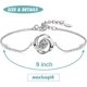 thumbnail image 3 of Pulsera ajustable para mujer con forma de corazón de océano y circonio cúbico de plata de ley S925 para niñas y mujeres, 3 of 5