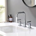 thumbnail image 2 of 8 in. Widespread Double Handle Bathroom Faucet with Pop Up Drain in Chrome, 2 of 7