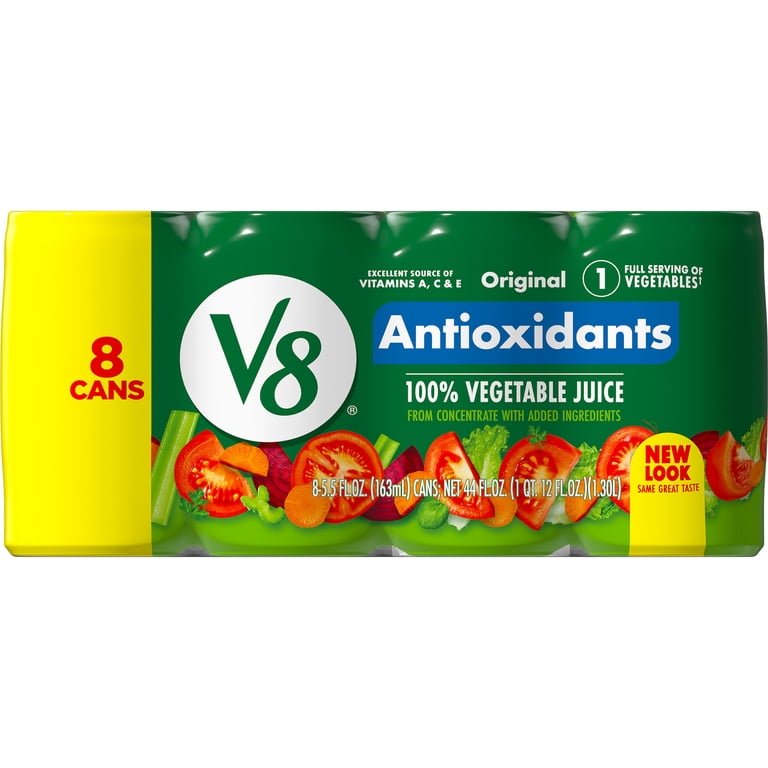 V8 Essential Antioxidants Vegetable Juice, 5.5 FL OZ Can (Pk of 8