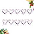 thumbnail image 6 of STRANDCHIC Heart Shaped Paper Clip Purple Metal 20Pcs 1x1x0.04In, 6 of 9