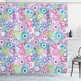 thumbnail image 1 of Ambesonne Floral Shower Curtain, Colorful Vintage Curls, 69"Wx84"L, Multicolor, 1 of 3