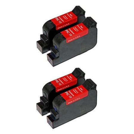 PrinterDash Replacement for Francotyp-Postalia PostBase 20/30/45/65/85 Fluorescent Red Postage Meter Inkjet (4/PK) (58.0052.3038.00_2PK) price history on PriceWatchPro