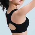 thumbnail image 5 of Women's Sports Bras Ladies Traceless Comfortable No Steel Ring Breathable Gathering Bra Woman Underwear Sports Bra Black L, 5 of 6