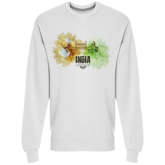 Happy Independence Day India Sweatshirt Men's -Image by Shutterstock
