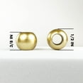 thumbnail image 5 of 100 Matte Metallic Acrylic Large Hole Beads 12mm with 5.7mm Hole, 5 of 6