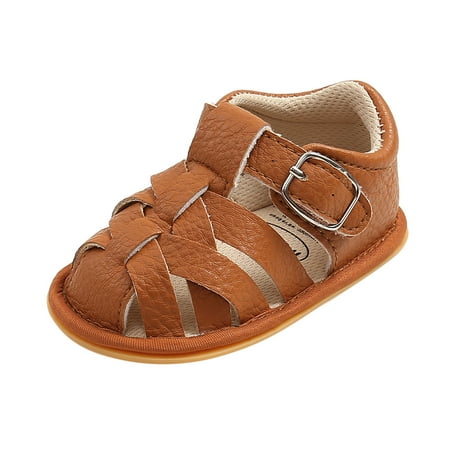 Utoimkio Kids Sandals for Girls Baby Boys Girls Sandals Soft Non-Slip Rubber Sole Summer Flat Walking Shoes