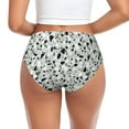 thumbnail image 3 of Womens Underwear - Gray Marble pattern No Show Seamless Underwear for Women, Stretch Women's Panties, Hipster Soft Comfort Ladies Panties Bikini Underwear Briefs, 3 of 6