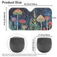 thumbnail image 5 of Jeiento Mushroom Print Car Interior Accessories Sun Protection Easy to Install Automotive Windshield Sunshades Keep Cool UV Rays Protection for Most Sedan Truck Van, 5 of 6