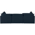 thumbnail image 6 of Meridian Furniture Mackenzie Navy Durable Linen Textured Modular Sectional, 6 of 13