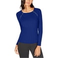 thumbnail image 1 of I-N-C Womens Shoulder Zip Pullover Sweater navy M, 1 of 1