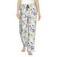 thumbnail image 1 of Balery Daisies Flowers Pantalones de pijama para mujer, pijamas ultraligeros, pantalones de estar por casa-Small, 1 of 6