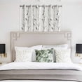 thumbnail image 4 of Vintage Botanical Kitchen Curtains Short 45 Inch Length, Birds Branch Watercolor Floral Grommet Top Bedroom Living Room Curtains, Light Filtering Cafe Curtain Drapes 2 Panels Set 84''x45'', 4 of 9