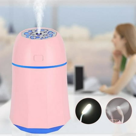 

280Ml 3 In 1 Nano Air Sprayer With Mini Fan Led Night Light Usb Mister Maker Aroma Sprayer Machine
