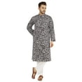 thumbnail image 5 of Atasi Designer Kurta For Menâ€™s Printed Chinese Collar Summer Ethnic Party Wear, 5 of 7