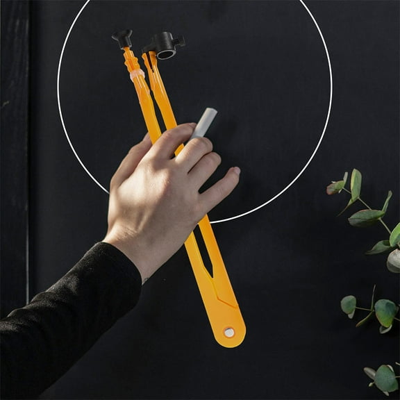 MLINS  2 Pcs Large Compass for Drawing Circles Proportional Divider Artist Tool Teaching Orange