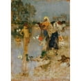 thumbnail image 2 of Franz Rumpler 14x18 Black Ornate Wood Framed Double Matted Museum Art Print Titled - Summer (1873), 2 of 5