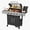 4-Burner-Black, variant on Clouddwell 4 Burner Gas Propane Grill, with 4 Casters, Side Table, and Thermometer, Patio Garden BBQ Grill Perfect for Camping, Black and Silver