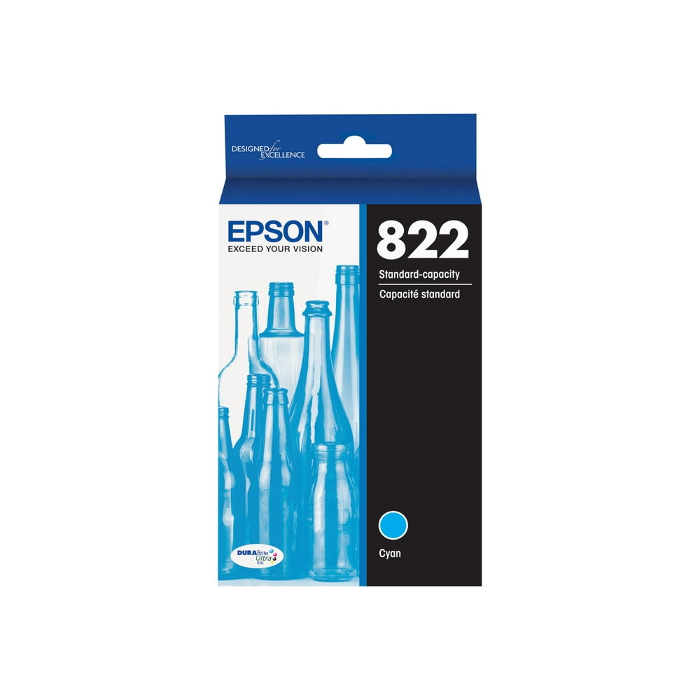Epson T822 Cyan original ink tank for WorkForce Pro WF3820,