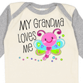 thumbnail image 4 of Inktastic My Grandma Loves Me Cute Dragonfly Boys or Girls Long Sleeve Baby Bodysuit, 4 of 5