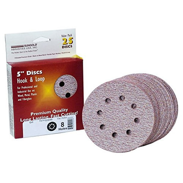 Sungold Abrasives 024202 5" By 8 Hole 800 Grit Premium Plus C Weight