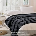 thumbnail image 7 of RUIKASI Fleece Black Blanket Queen - Fluffy Queen Size Blanket for Bed, Large Warm Blanket for Couch, Bed,90x90 Inches, 7 of 7